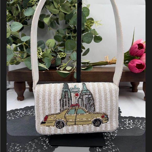 made in India Handbags - Taxi Beaded Shoulder Bag – Handmade India – NWOT